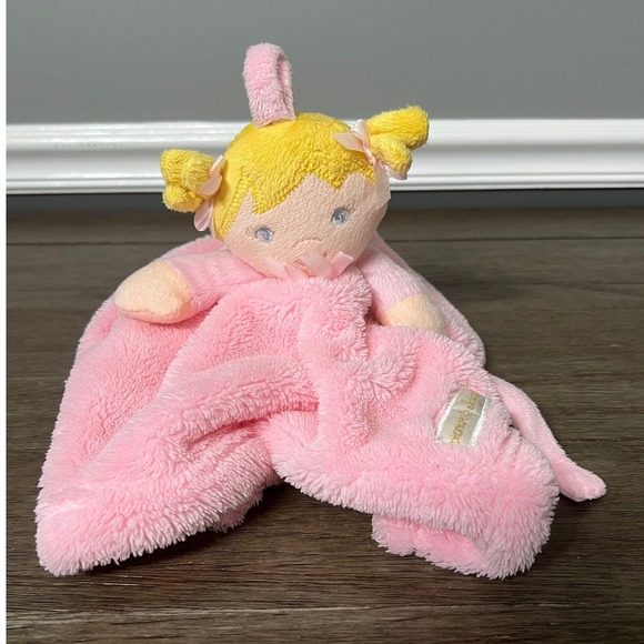 Blankets & Beyond Other - Blankets & Beyond Pink Plush Doll Lovey‎ Security Blanket Toy